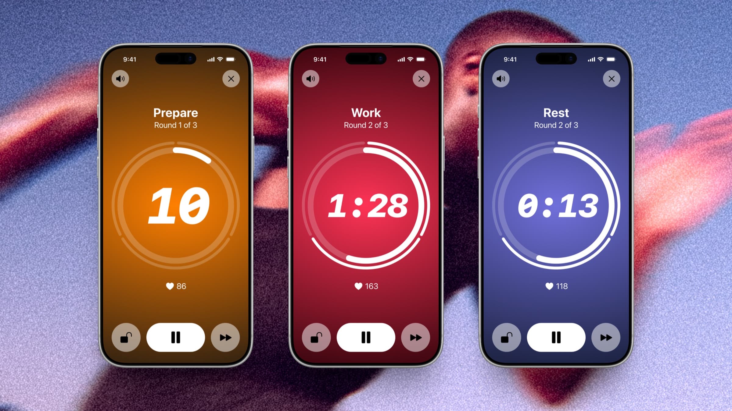 iPhone 上的 Thrive 间歇阶段控制。